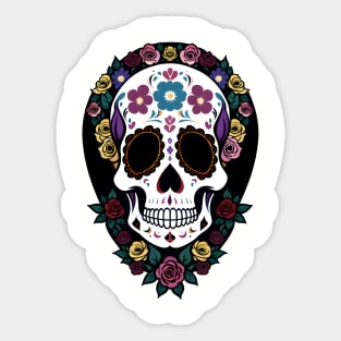 Day of the Dead Skull 02 Sticker